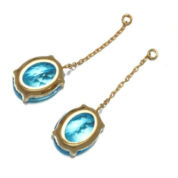 トパーズ 2.00ct/2.00ct 一粒 ピアスチャーム K18YG 