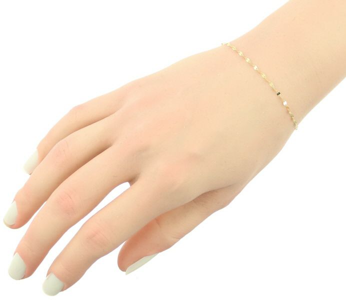 ペタルチェーン ブレスレット K18YG 
