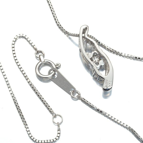 ダイヤ 0.15ct ネックレス Pt900/Pt850 