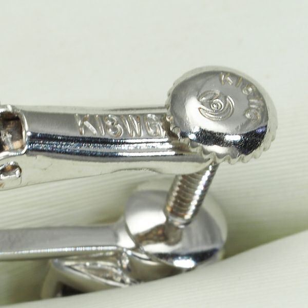 タサキ イヤリング マベパール 真珠 ダイヤ 0.01ct/0.01ct K18WG 