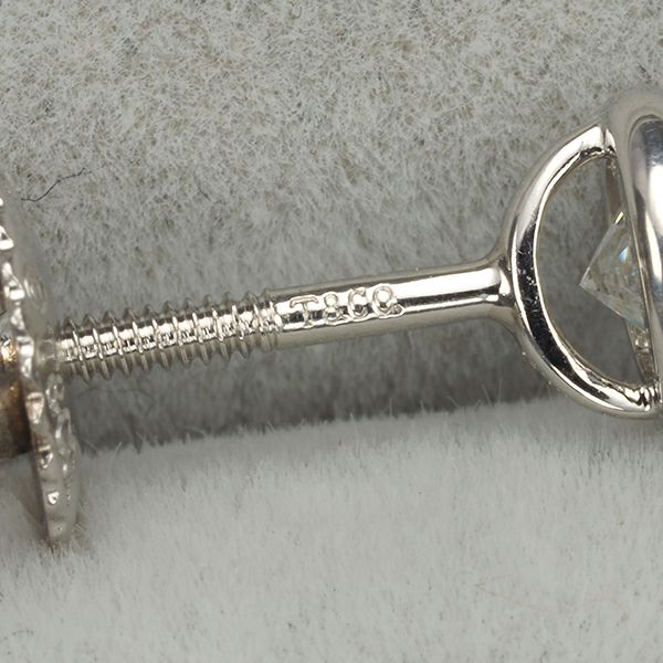 ティファニー ピアス ダイヤ 0.18ct/0.18ct程 バイザヤード  Pt950 