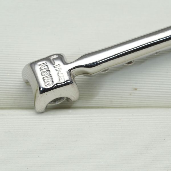 DTC ピアス ダイヤ 0.60ct LINE K18WG 