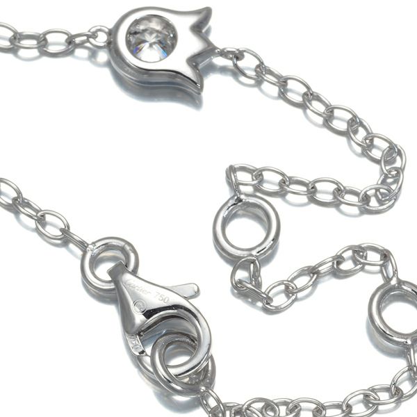 カルティエ ブレスレット ダイヤ リリーオブザバレー スズラン フラワー K18WG 
