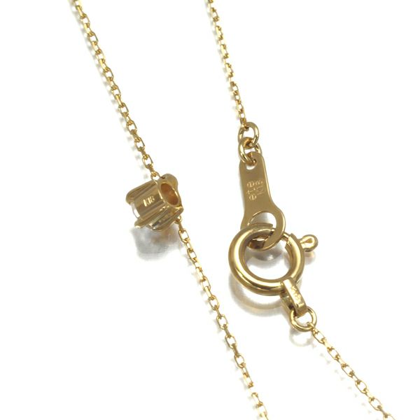エテ ネックレス ダイヤ 0.06ct  一粒 K18YG 
