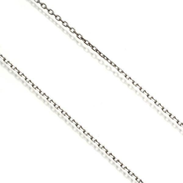 カットアズキ チェーンネックレス 45cm K18WG 