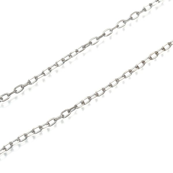 ミキモト チェーンネックレス  カットアズキ 40cm K18WG 