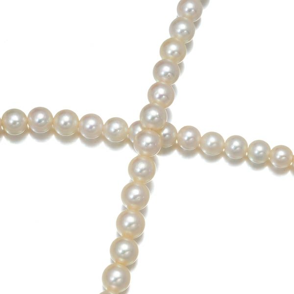 ミキモト ネックレス パール アコヤ真珠 2.8-7.2mm グラデーション シルバー 