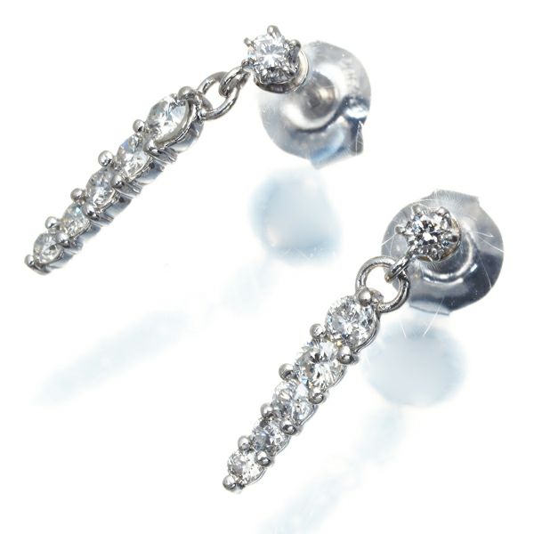 ダイヤ 0.30ct/0.30ct ピアス Pt900 