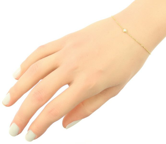 カルティエ ブレスレット ダイヤ ダムール ディアマンレジェ XS K18YG 
