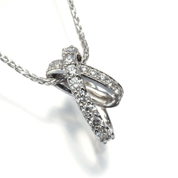 ブルーリバー ネックレス ダイヤ 0.40ct   Pt900/Pt850