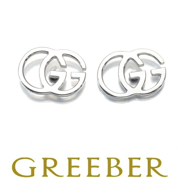 グッチ ピアス GGランニング K18WG 