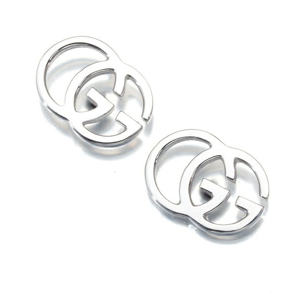 グッチ ピアス GGランニング K18WG 