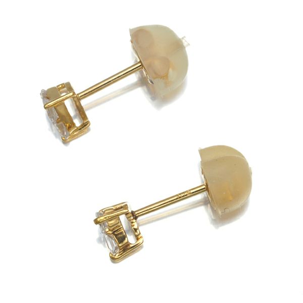 スタージュエリー ピアス ダイヤ 0.10ct/0.10ct ミステリアスハート K18YG 