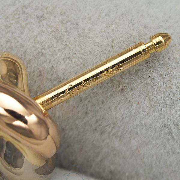 カルティエ ベビートリニティピアス ダイヤ スリーカラー K18YG/WG/PG 