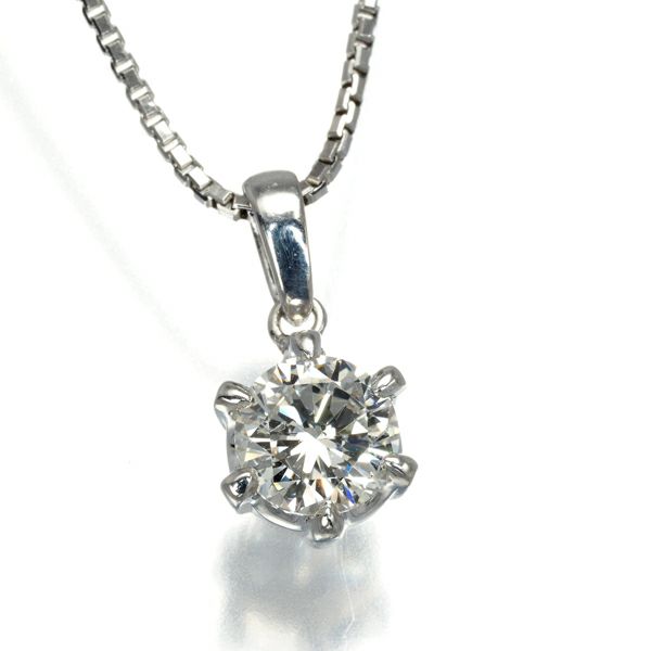 タサキ ネックレス ダイヤ 1.05ct  一粒 Pt900/Pt850 