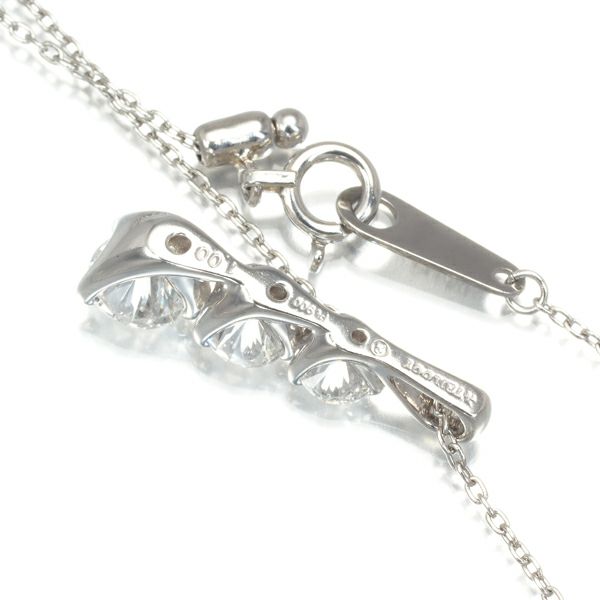 トリロジー ネックレス ダイヤ 1.00ct  3P Pt900/Pt850 