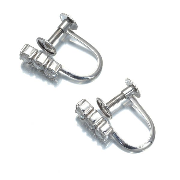 ダイヤ 0.21ct/0.21ct イヤリング Pt850 