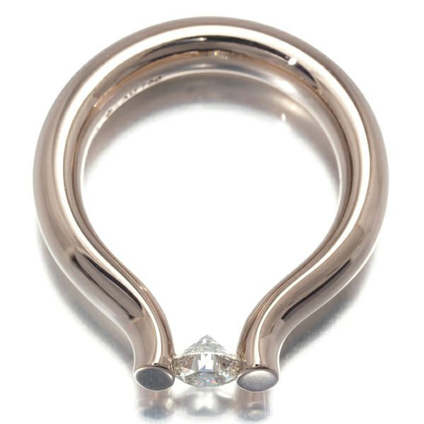 ニーシング リング ダイヤ 0.308ct Spannring HEAVEN グロス ローズウッド 7号 K18 