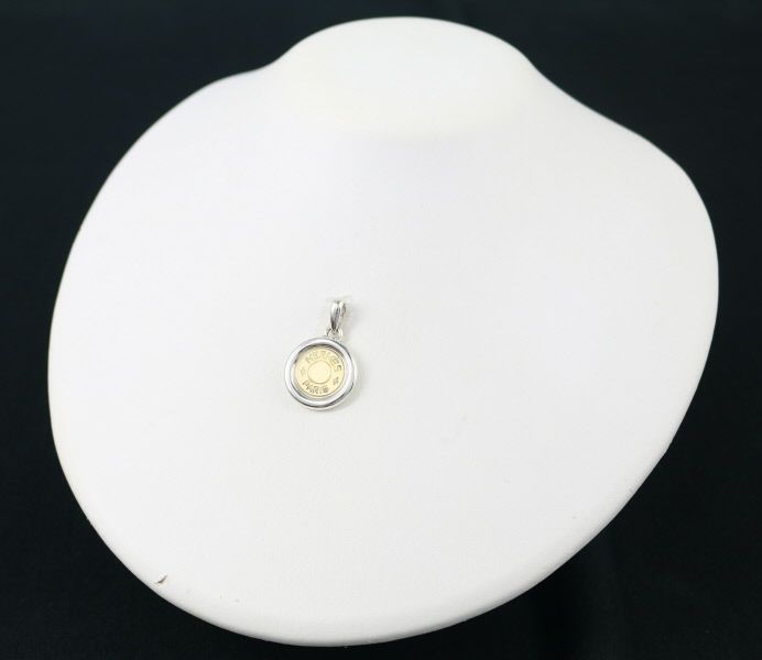 エルメス ペンダントトップ セリエ K18YG/シルバー 925 