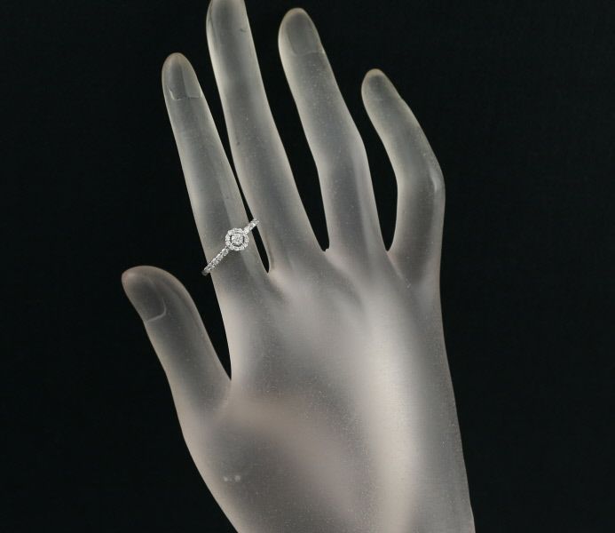 ダイヤ 0.37ct サークル  リング Pt900 