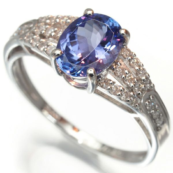 タンザナイト 1.11ct ダイヤ 0.19ct   リング Pt900 
