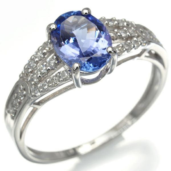 タンザナイト 1.11ct ダイヤ 0.19ct   リング Pt900 