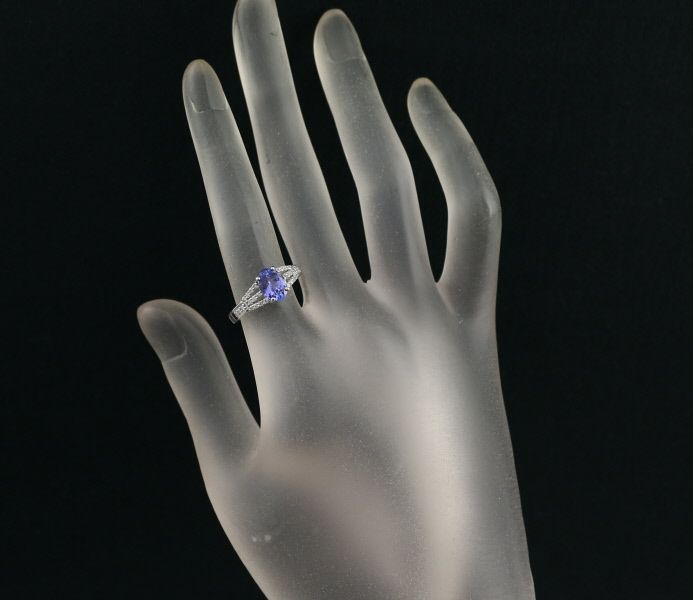 タンザナイト 1.11ct ダイヤ 0.19ct   リング Pt900 