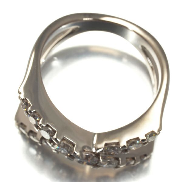 カシケイ リング ダイヤ 1.00ct ネイキッド 11.5号 K18BG 