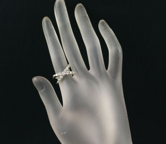 カシケイ リング ダイヤ 1.00ct ネイキッド 11.5号 K18BG 