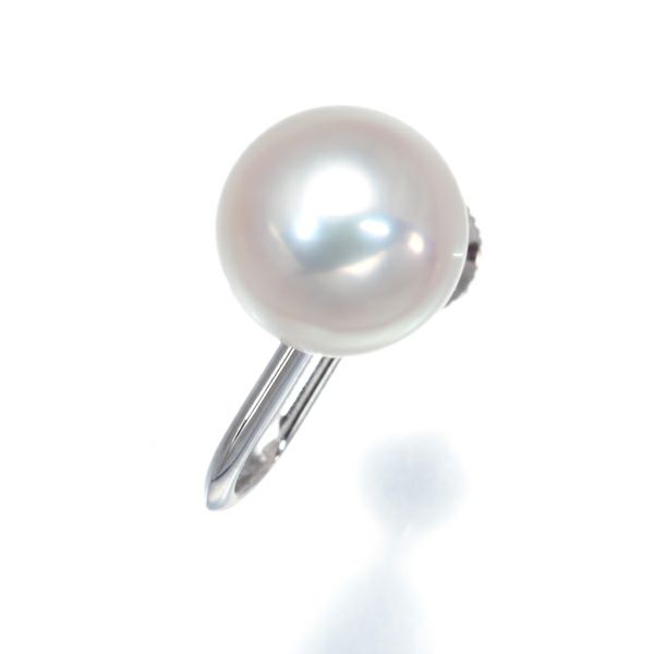 ミキモト イヤリング パール アコヤ真珠 8.4mm 片耳 K18WG 