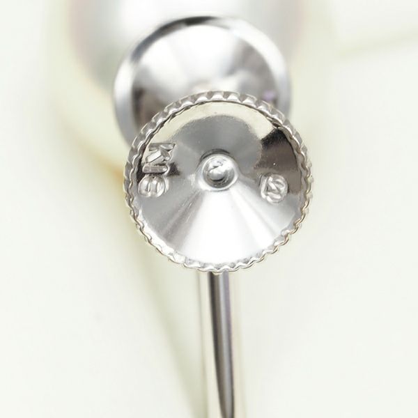 ミキモト イヤリング パール アコヤ真珠 8.4mm 片耳 K18WG 