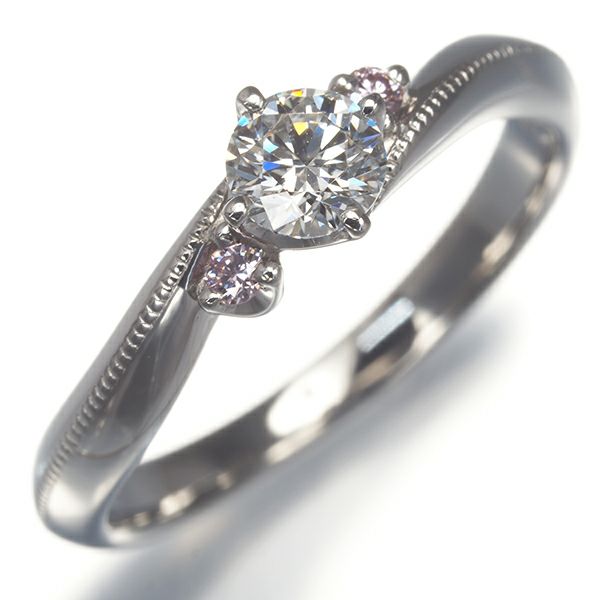 アイプリモ リング ダイヤ 0.276ct F IF 3EX/0.02ct  9号 Pt900 鑑/ソ