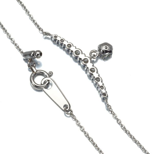 ダイヤ 0.50ct ライン 揺れる ネックレス Pt900/Pt850 