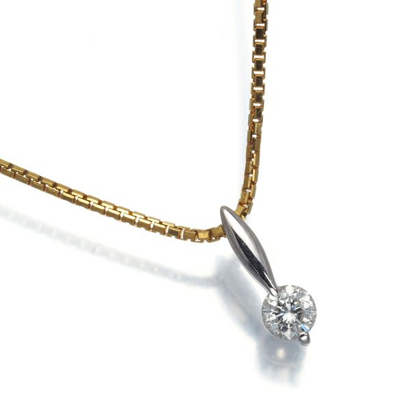 ブラウン&クリア&イエロー ダイヤ 1.00ct スリーカラー 7WAY ネックレス K18YG/WG/PG