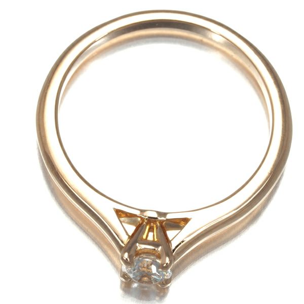 カルティエ リング ダイヤ 0.18ct E VVS2 EX 1895 ソリテール 50号 K18PG 鑑定書