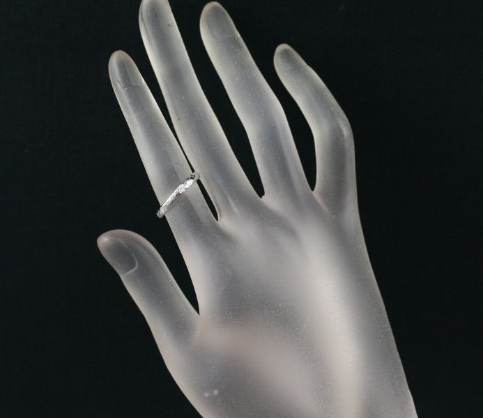 グッチ リング ダイヤ ディアマンティッシマ 8号 K18WG 