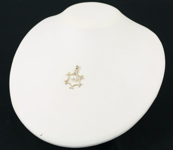 ミキモト ペンダントトップ パール アコヤ真珠 7.2mm 揺れる K14YG 