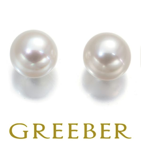 ミキモト ピアス パール アコヤ真珠 7.3mm K18WG 