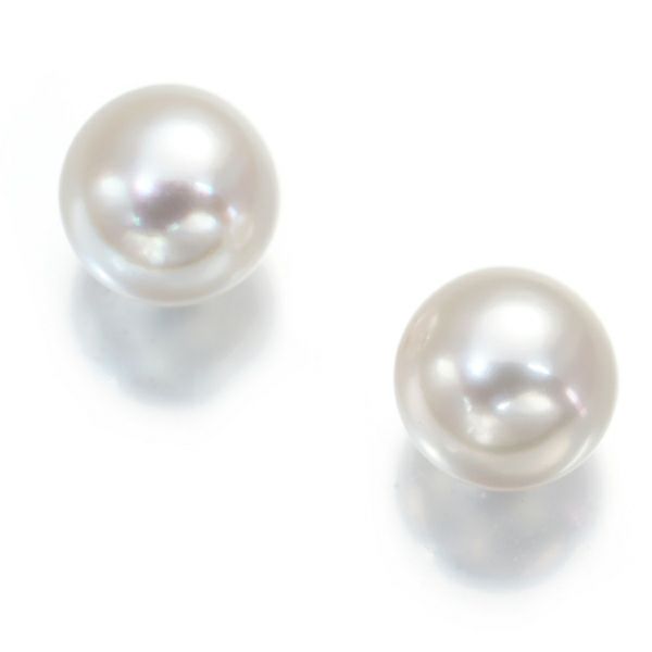 ミキモト ピアス パール アコヤ真珠 7.3mm K18WG 