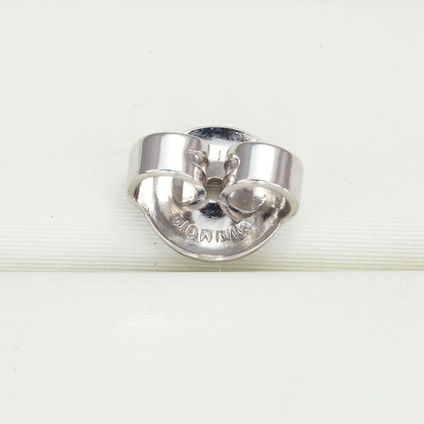 ミキモト ピアス パール アコヤ真珠 7.3mm K18WG 