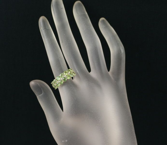デマントイドガーネット 3.20ct ダイヤ 0.09ct   リング K18YG ソーティング