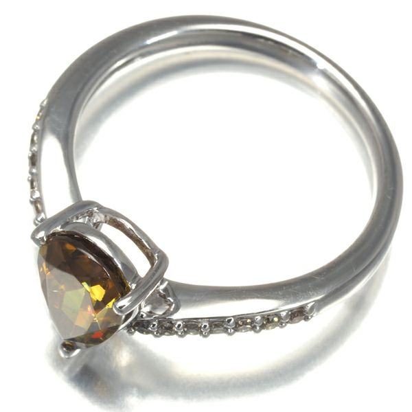 スフェーン 1.20ct ダイヤ 0.10ct   リング K18WG 