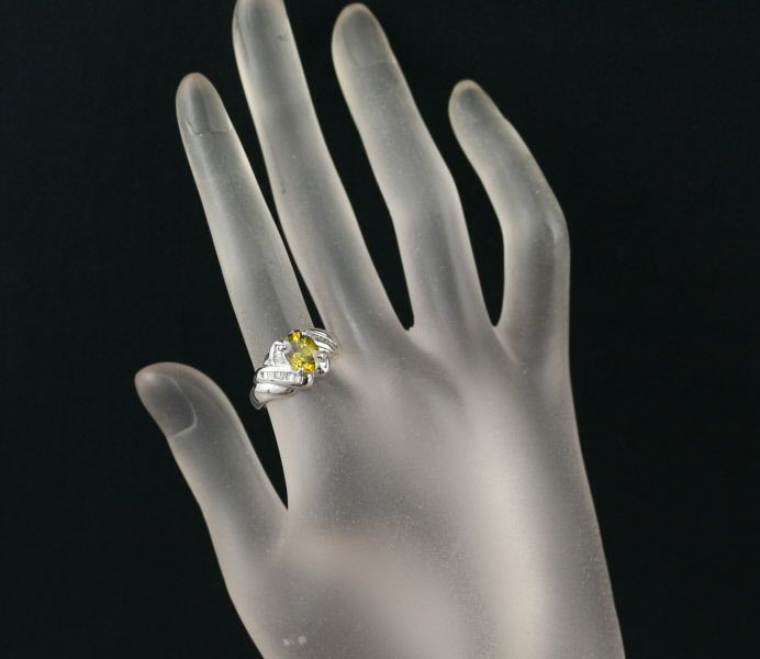 スフェーン 1.50ct ダイヤ 0.26ct  リング Pt900 