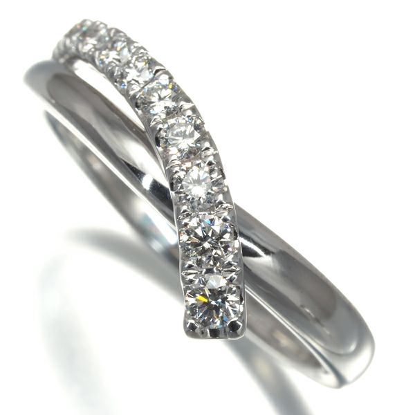 ミキモト リング ダイヤ 0.28ct  17号 K18WG 