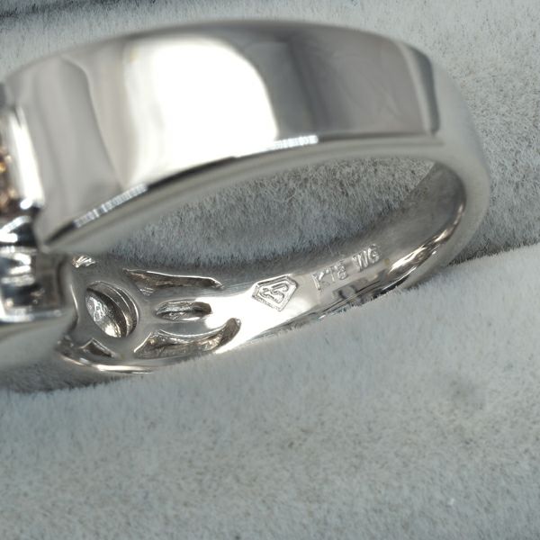 レ・エッセンシャル リング ブラウンダイヤ 0.65ct ミステリーセッティング クロス 11.5号 K18WG 