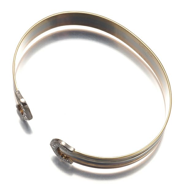 カルティエ ブレスレット ダイヤ 2C ドゥーブルC C2 トリニティ バングル K18YG/WG/PG 