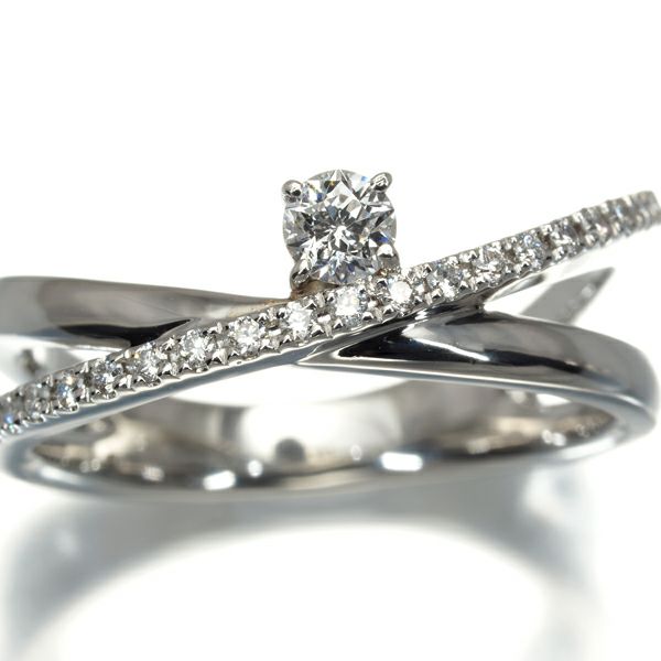 フェスタリア リング ダイヤ 0.125ct/0.11ct  Wish upon a star 11号 Pt950