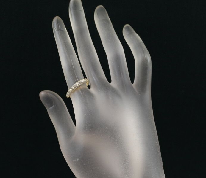 ダイヤ 0.50ct パヴェ  リング K18YG 