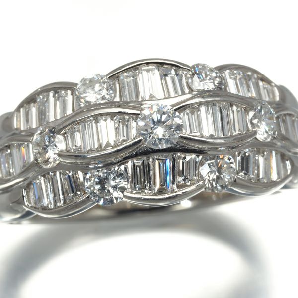 ダイヤ 1.56ct 2種カット  リング Pt900 