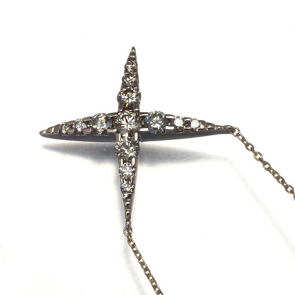カシケイ ネックレス ダイヤ 1.00ct ネイキッド  K18BG 